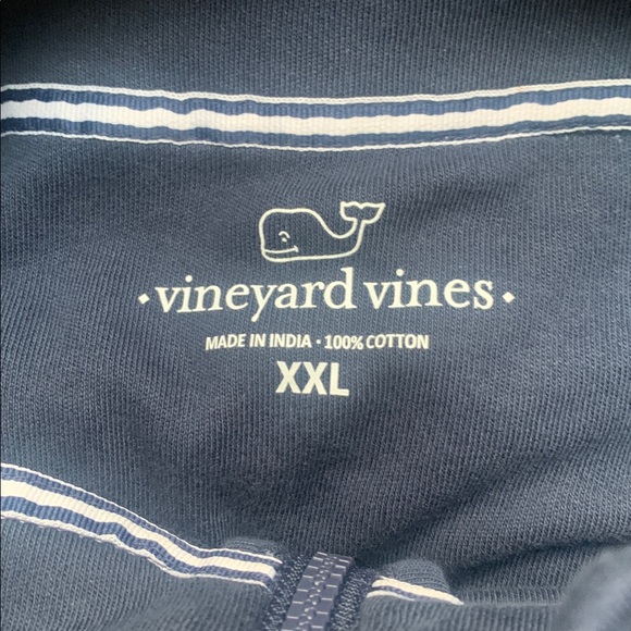 Men’s Vineyard Vines Blue Blazer 1/2 Zip Medium Weight Pullover. Size XXL - Picture 5 of 9